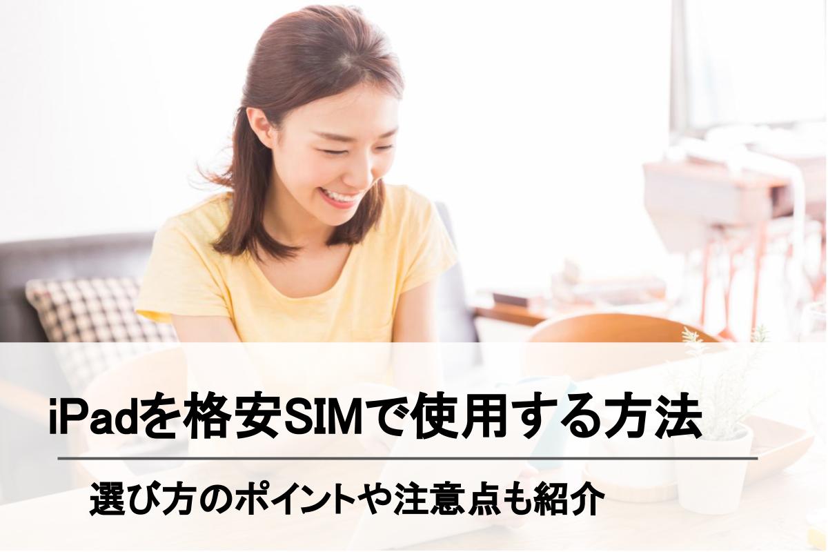 格安simをipadで使う前に知っておくべきポイントまとめ データsimのおすすめ4選や設定方法も解説 Simチェンジ