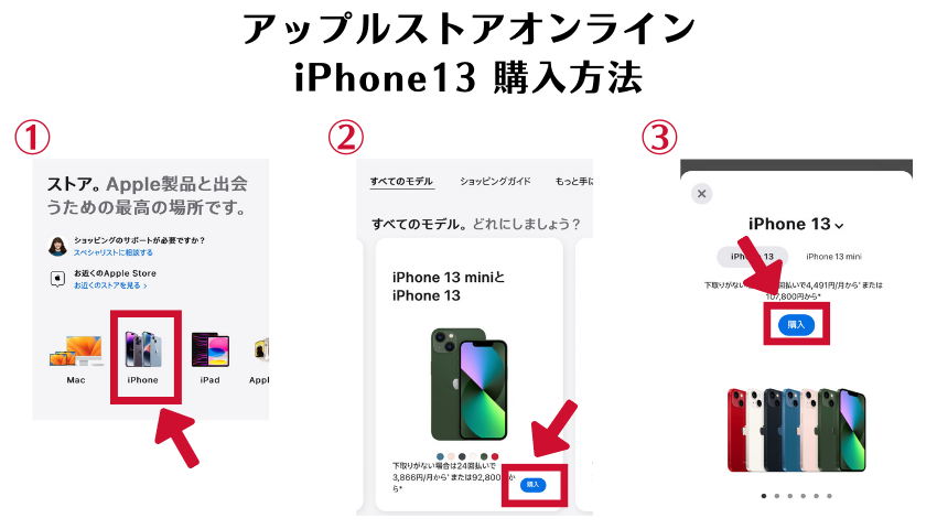 アップルストアでiPhone13を購入する方法