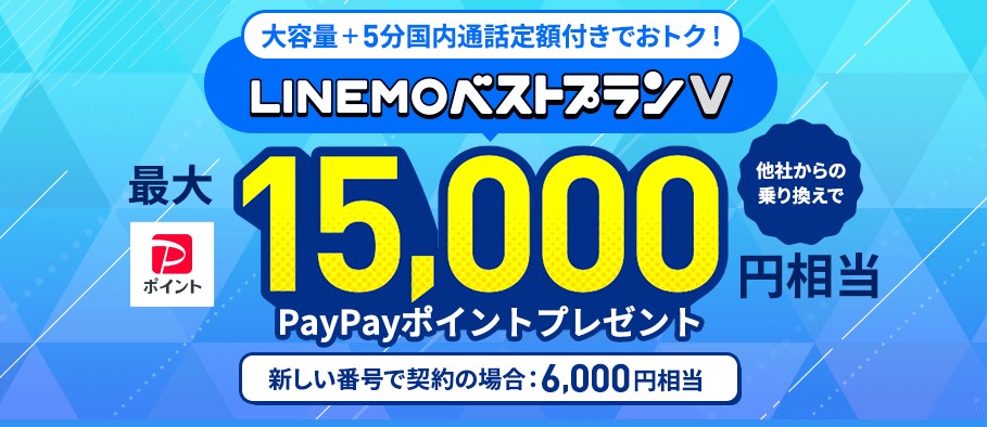 スマホプラン対象！PayPayポイントプレゼントキャンペーン202406